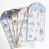 3 pcs/6 pcs Wonderful Starry Sky Time Gilding Stickers Scrapbooking Diy Journal Stationery Sticker Deco School Supplies Gift