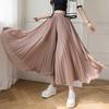FiveFive Summer Wide Leg Pants for Women Casual Elastic High Waist Loose Long Pants Pleated Pant Trousers Femme