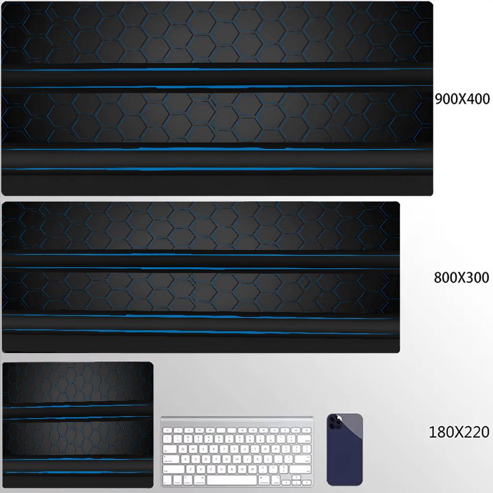 Hexagon Large Gaming Mousepads Design Mouse Pad Computer Mousepad Desk Mat 90x40cm Desk Pads For PC Keyboard Mats Table Rug Xxl