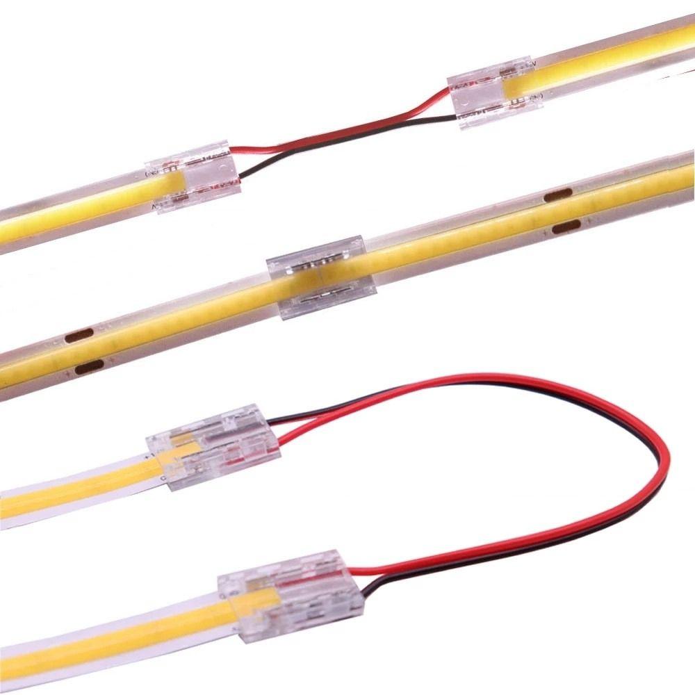 10mm Corner Connectors Lights Fixed Clamp LED Connectors LED Strip Connector COB Strip Connector