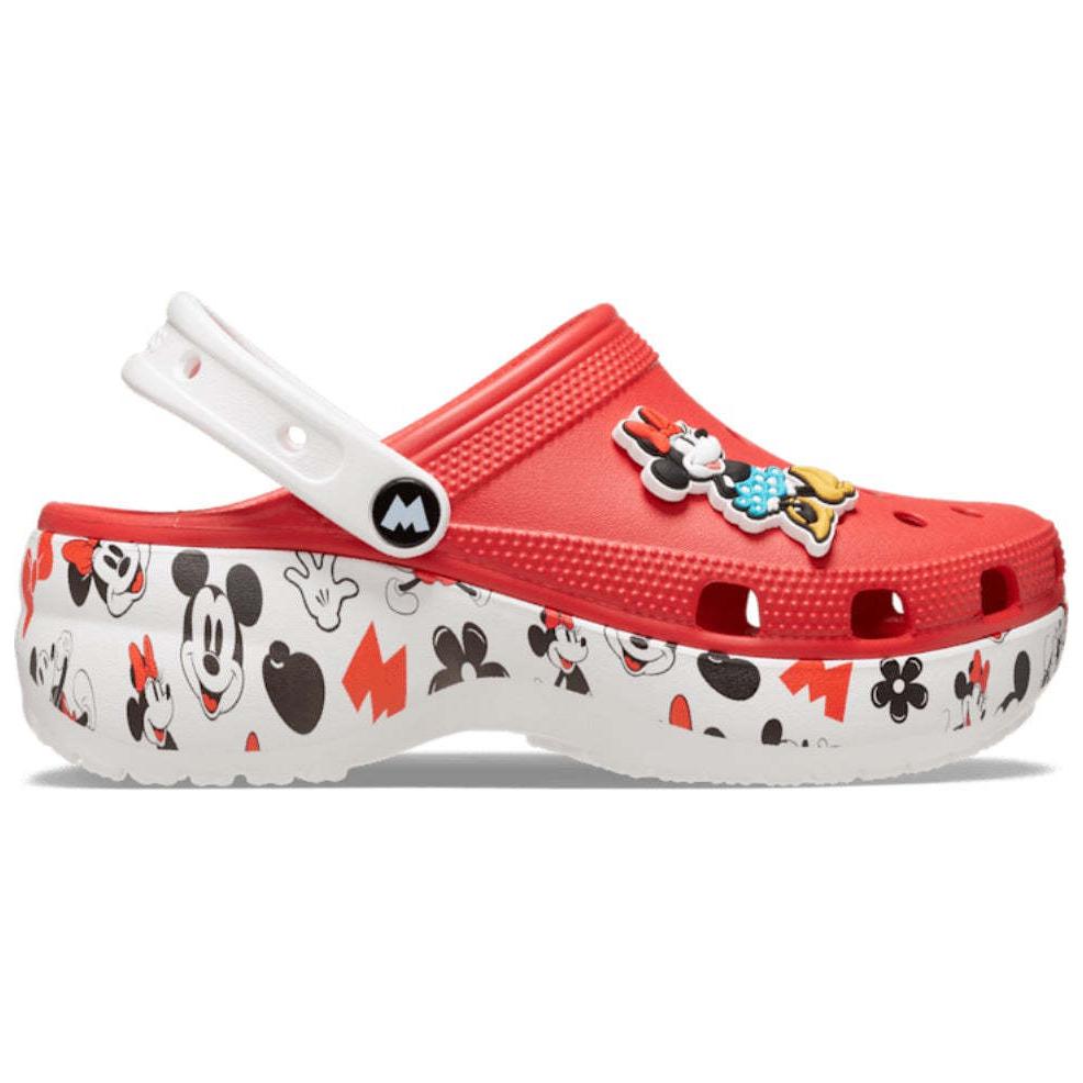Crocs Микки Удобные Универсальные Клоги Женская Обувь Красный 208885-8C1