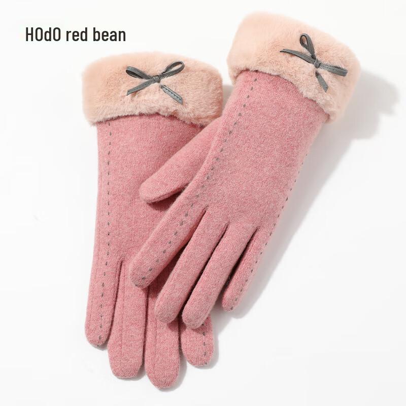 Женские зимние шерстяные перчатки Hodo с сенсорным экраном