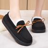 Women Winter Plus Velvet Thick Flat Loafers Memory Foam Indoor Outdoor Ladies Shoes