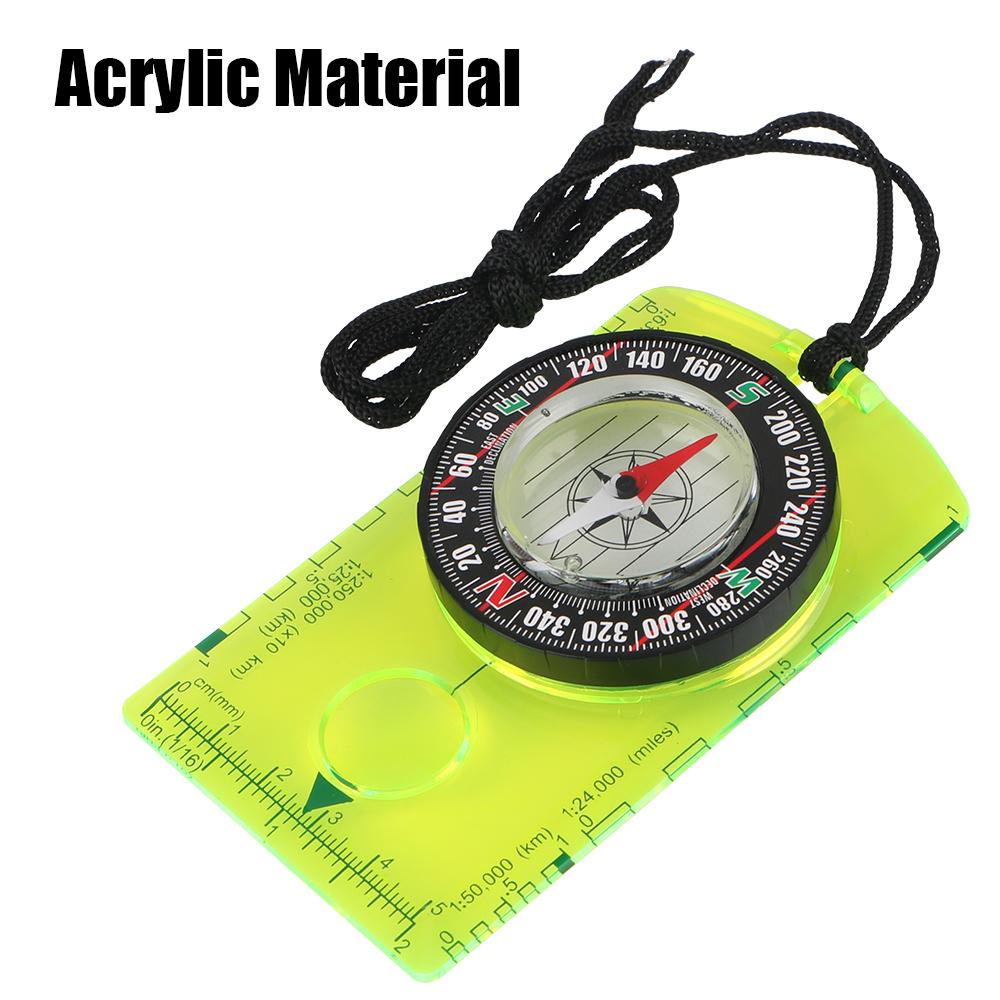 Waterproof With Magnifier Compass Ruler Advanced Magenetic Needle Compass Scaled Outdoor Gadget For Navigation Hiking Orienteering Scout
