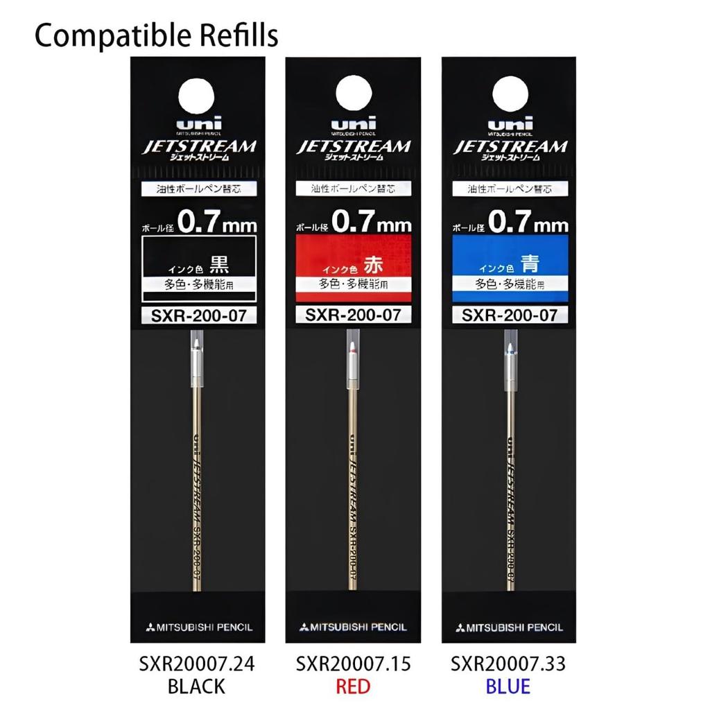 Mitsubishi Pencil Oil Ballpoint Pen 3 Colors Jet Stream Black Back Order 0.7mm SXE3-3500-07 SXE3350007.24