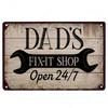Винтажная металлическая жестяная табличка «Гараж папы» Декор для комнаты Металлическая табличка Клуб гаража Мужская берлога Барная табличка Постер Декор для стен дома