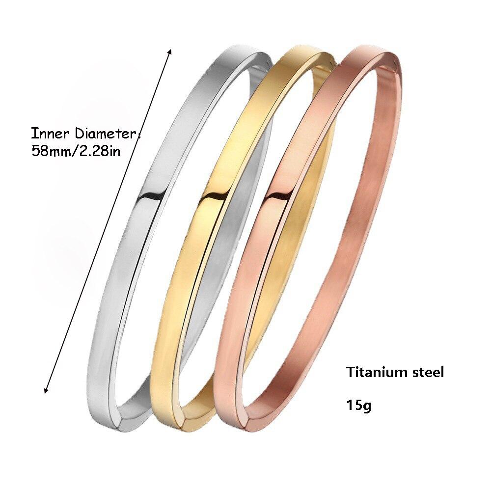 Women Bracelet Chains Stainless Steel 3 Color Set Bracelets Bangles Accessory Carter Bracelets Wholesale New Trend Jewelry