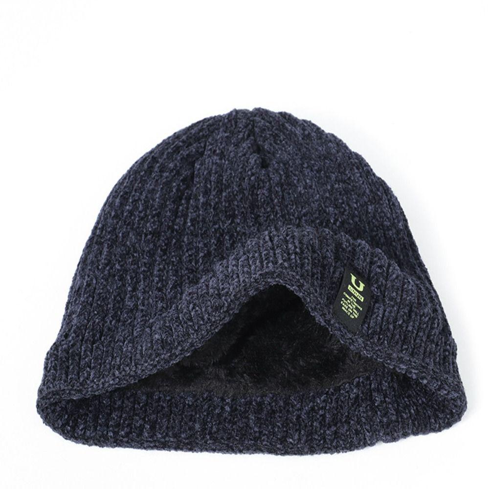 Comfortable Beanies Cap Soft Knitted Cap Fashion Men's Winter Knit Hats