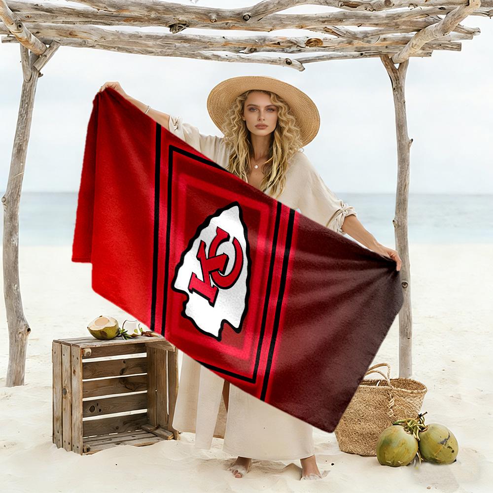 Kc Beach Towel High Absorbency & Quick-Dry Comfortable Lightweight Suitable for Swimming, Gym, Camping, Yoga Vacation