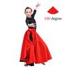 Полиэстеровые костюмы для танца живота Большая юбка с большим взмахом Юбка-шаль для испанского фламенко Женщины