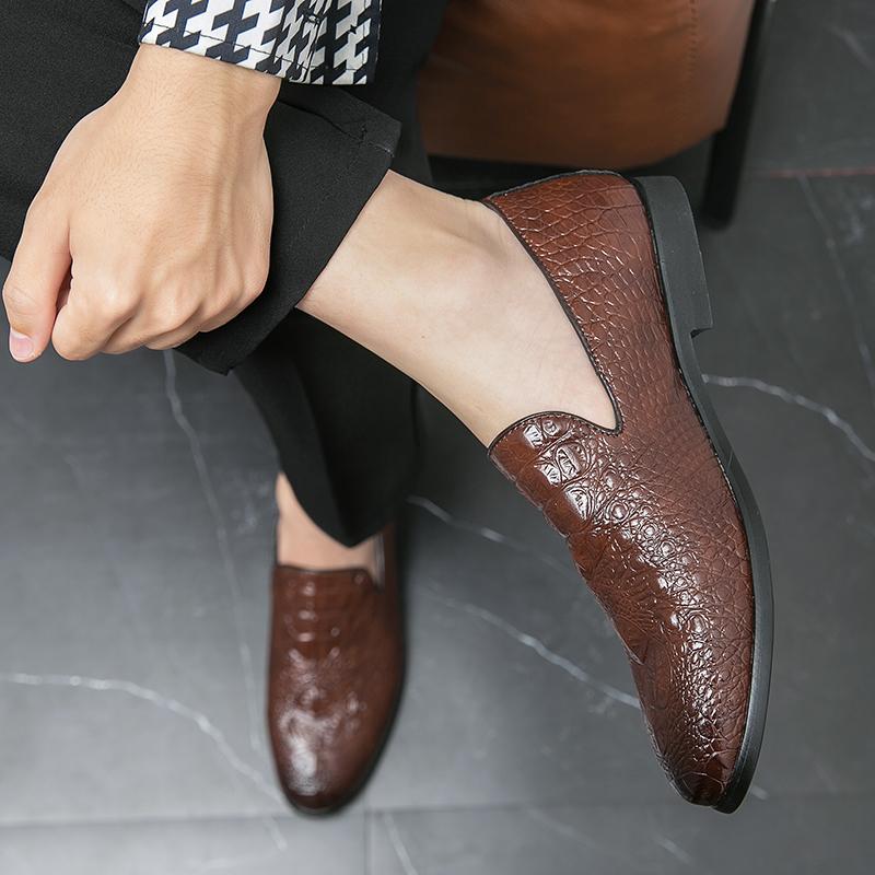 Мужские туфли-лоферы кофейные туфли в стиле ретро для танцев деловые кожаные свадебные платья выпускные блейзеры смокинги удобные туфли для вечеринок для мужчин большой размер