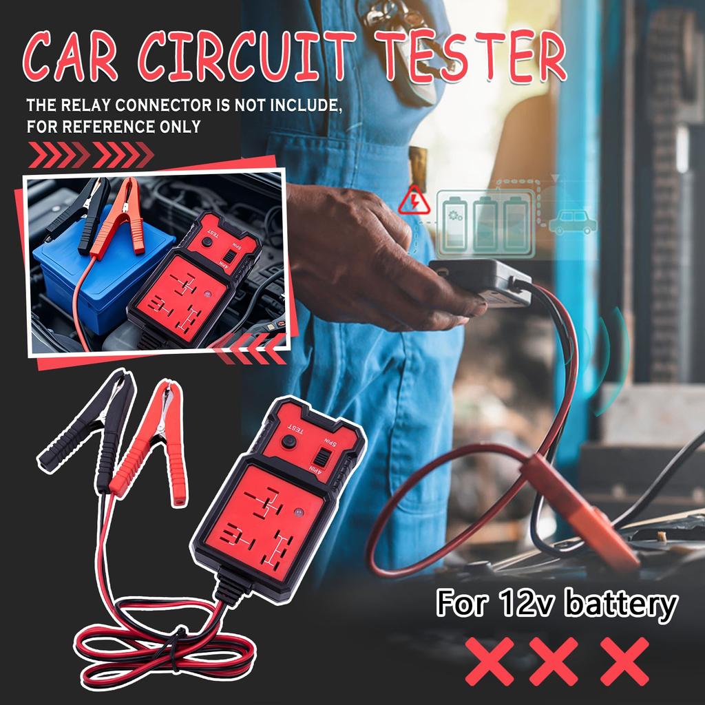 Прибор для проверки реле вставлен в плату 12-24 В