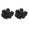 14PCS Polyhedral Dice Black Plastic Antioxidant Dice Set for Puzzle Game Board Game