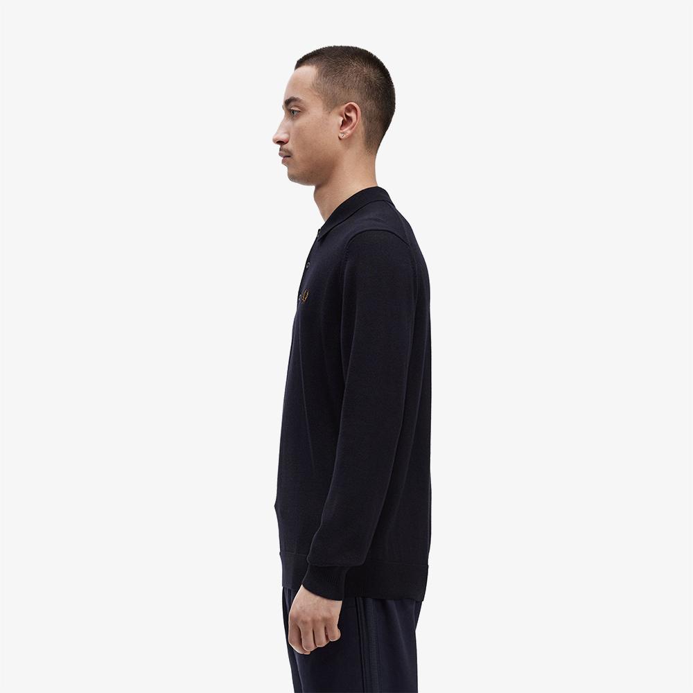Fred Perry [Острый] Классическая вязаная рубашка с длинным рукавом (795) Afpm2434535-795