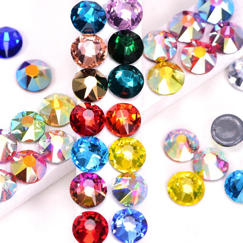 High Imitation Austrian Glass Hot Diamond Rhinestone Hot Melt Adhesive Eight Big Eight Small Diy Creative Clothing Accessories