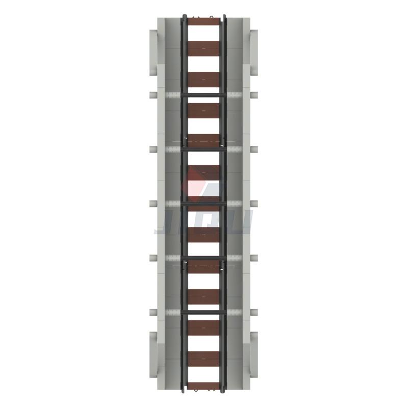 Non-Toxic 264 Pcs Moc Train Track Bridge Model Set Railway Viaduct Bridge Track Compatible 53401 City Train Parts Building Blocks Diy Toys