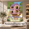 Tapestry Custom Name Text, Wall Hanging Tapestry Home Room DecorSnoopy Peanuts