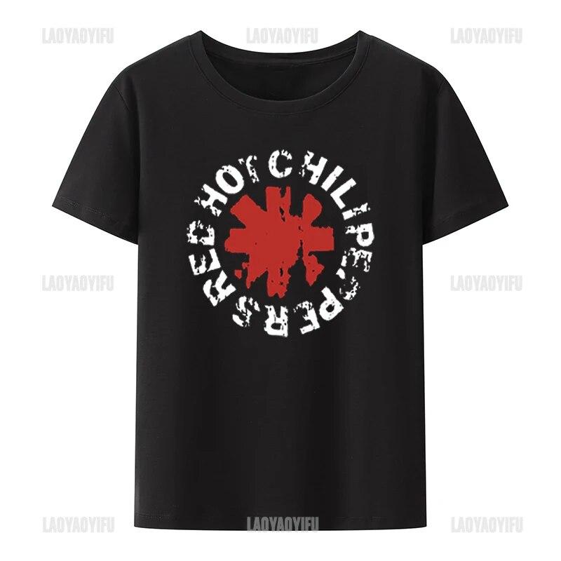 Винтажная стильная футболка RED HOT CHILLI PEPPERS PUNK ROCK, женская футболка унисекс с короткими рукавами и принтом, модная уличная одежда, хлопковые топы