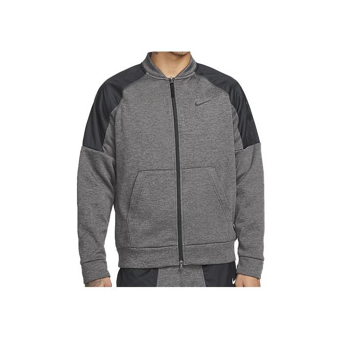 Nike Мужская куртка с вышивкой и молнией с длинным рукавом FW22 Серая DQ4853-071