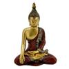 [R6903] - Red Gold 'Buddha' Resin Figurine - 16x11x6 Cm