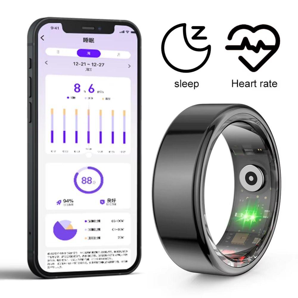 Sleep/Step Tracker Intelligent Sleep Tracker Fitness Tracker Finger Ring Blood Oxygen