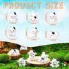 Outdoor Garden Decor For DIY Fairy- Mini Cow Figurines Resin 48 Pcs Miniature Cute Tiny Animal Moss Ornament Set