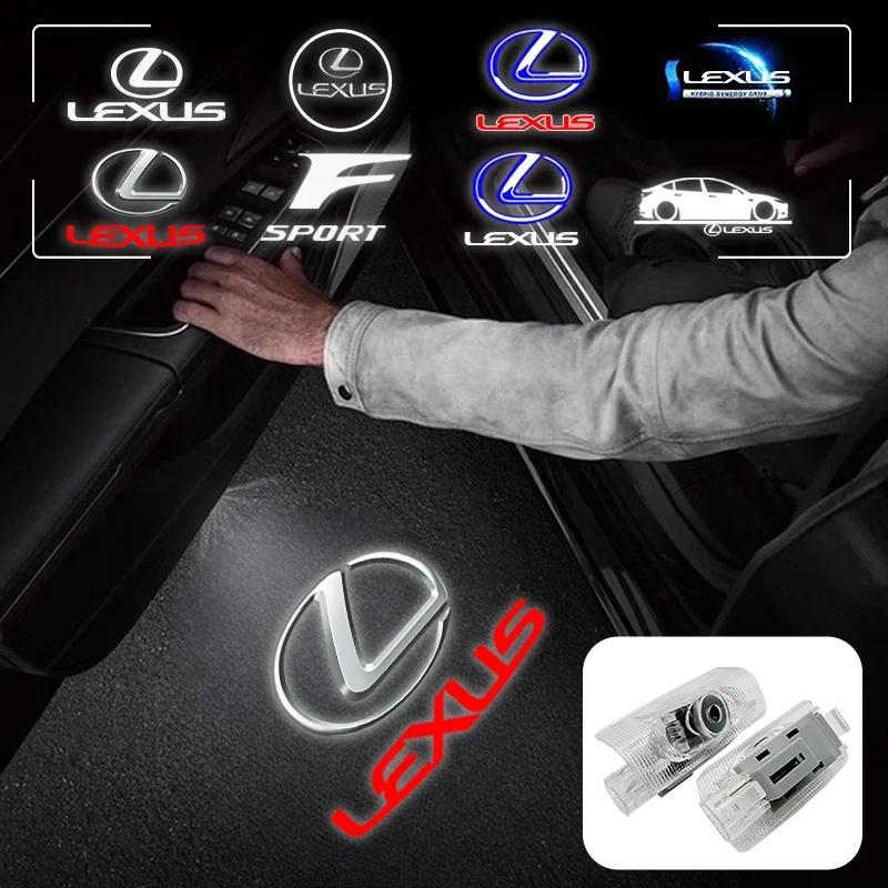 Для Lexus LS600hL GX470 GX460 GX400 LX470 LX570 RX270 RX300 RX450h RX350h HYBRID NX300 IS200 2 Светодиодный Логотип Эмблема Двери Автомобиля Стайлинг