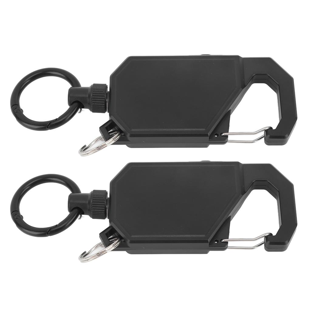 2 шт., наружный, прочный, выдвижной брелок, прочный брелок для ключей от удочки