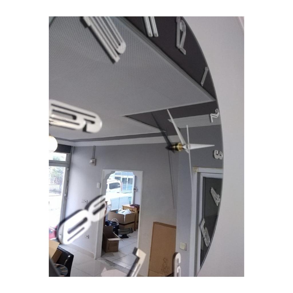 Декоративные настенные часы с настоящим зеркалом (40 см)