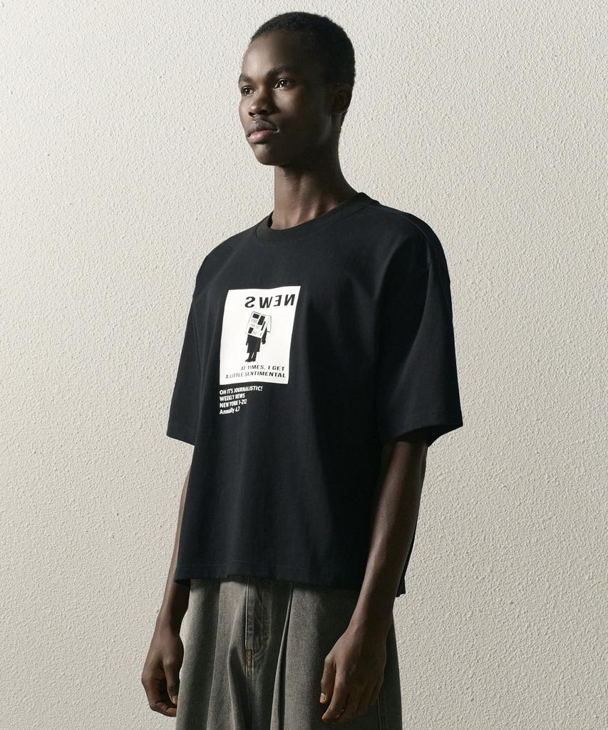 TAKEASY Single Crop Over T-Shirt (Black)
