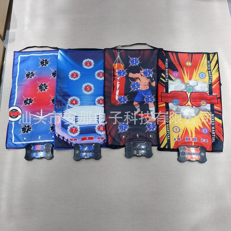 2026 Kids Boxing Play Mat LED Score Music Function PVC Exercise Carpet Home Gym