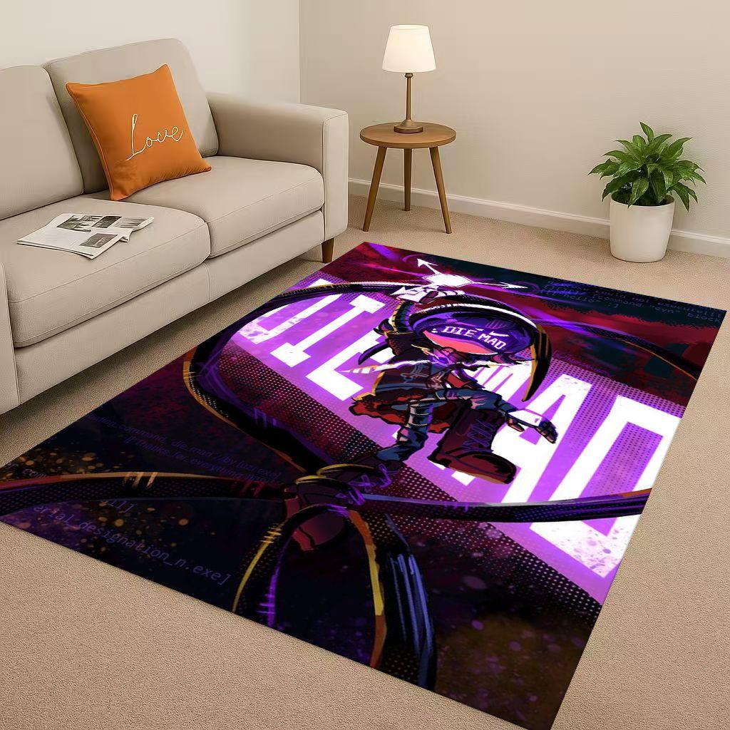 HD Cartoon Murder Drones V Uzi Robot Living Room Non Slip Area Rug Soft Carpet for Bedroom Playroom Sofa,Easy Clean Home Doormat