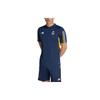 Striped Color Block V-Neck Short Sleeve Soccer Jersey 23 Season Real Madrid Men Jersey Legendary-Ink-Blue IB0867