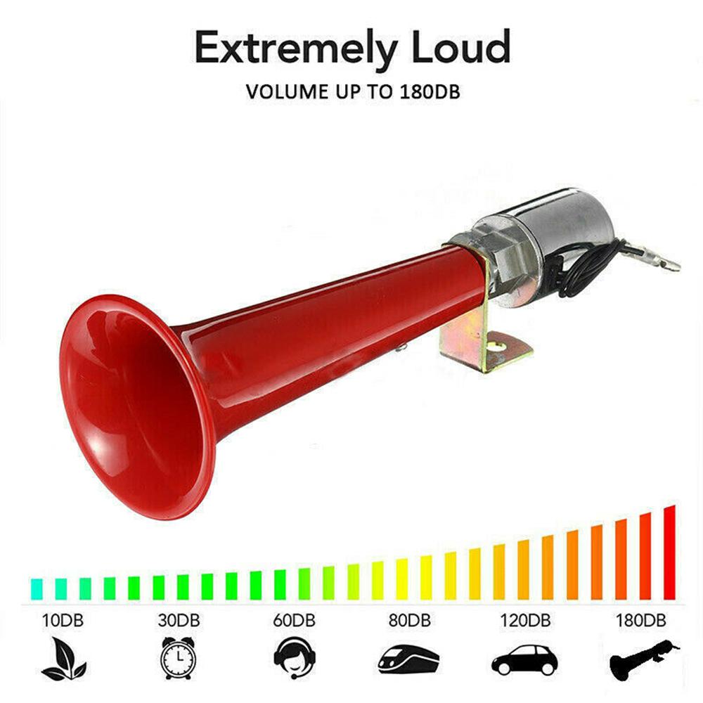 12/24V Lound Car Air Horn Wolf Whistle Air Horn for Truck Automobile Bus Van Super Loud Bird Sound Whistle Horn