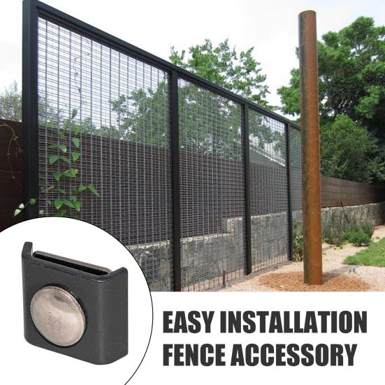 10Pcs Fence Angle Connectors Durable Construction Rustproof Corrosion Resistant Easy Installation Fence Panel Connectors Set