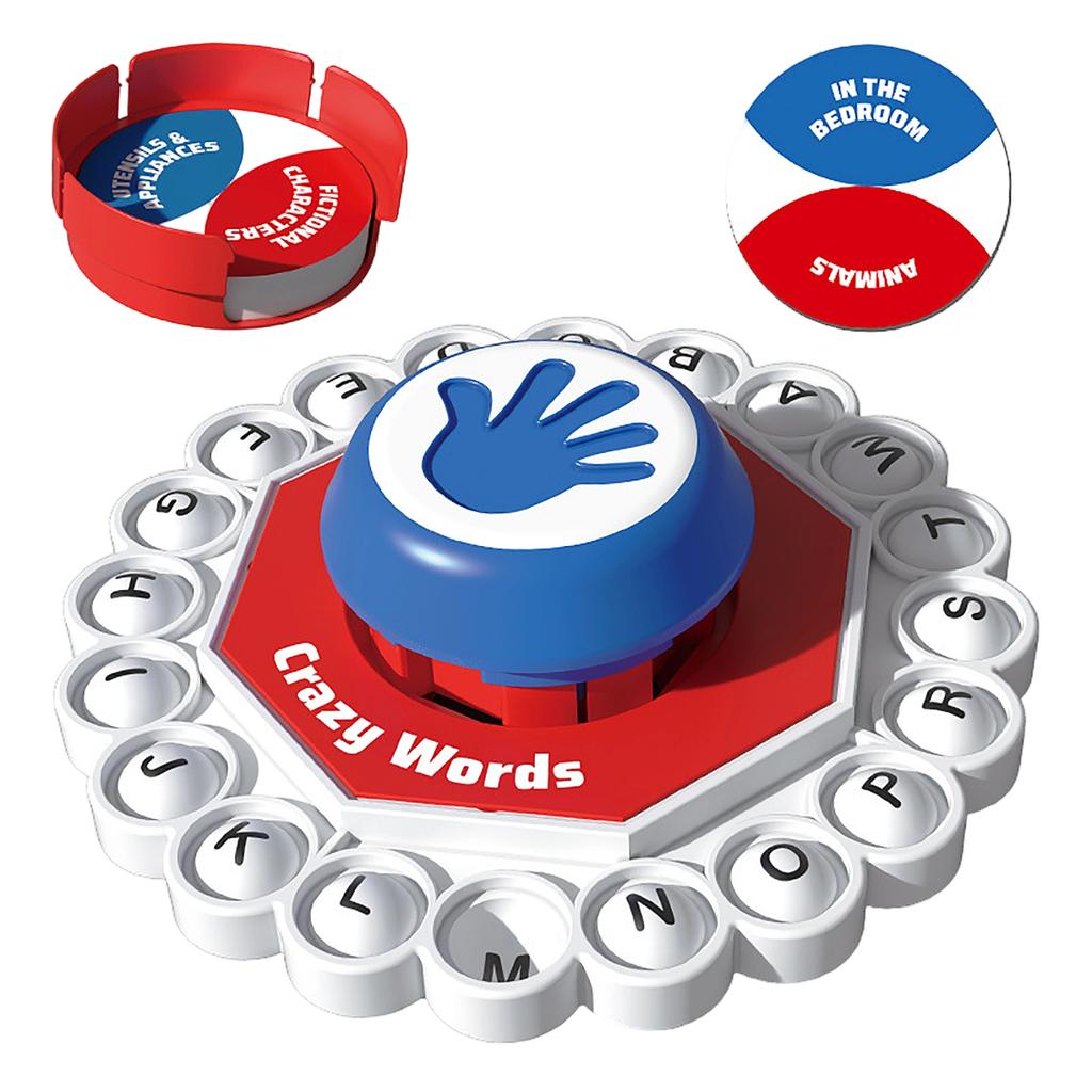 Fast Paced Word Game – Alphabet Press Board Game For Family Party & Kids Learning Fun
