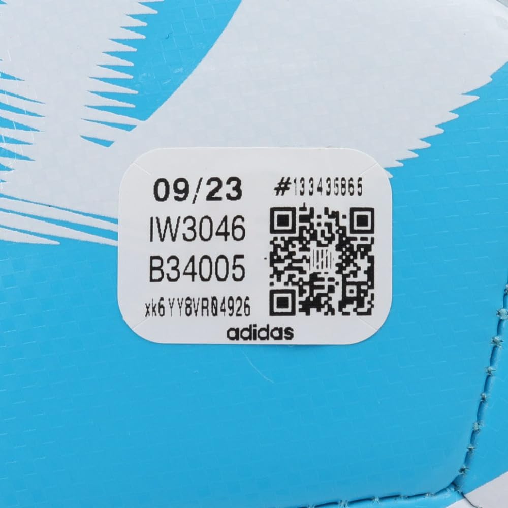 Adidas TIRO Club Футбольный мяч светло-голубой и размера 5, машинная сшивка, белый,