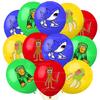 Italian Brainrot Birthday Party Decoration Tung Tung Tung Balloon Sahur Tralalo Foil Balloon Latex Balloon brainrot Party Favors
