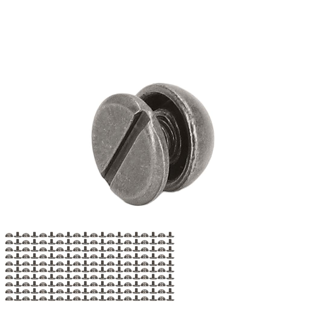 Комплект кожаных заклепок 8 мм 100 штук Портативные Маленькие Круглые Грибовидные Из Твердого Сплава Гальванические Декоративные Кожаные Заклепки