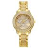 Ladies Watch Cornucopia Casual Roman Numeral Quartz Set, Full Diamond Bracelet Fashion Watch