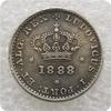 Португалия 1888 года памятная монета, серебряный доллар, антикварные изделия