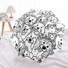 1pc Puppies Dogs Automatic Open/close Umbrella, 8-Rib sturdy structure, Auto Folding/Opening, Portable Travel Umbrella for Women,183