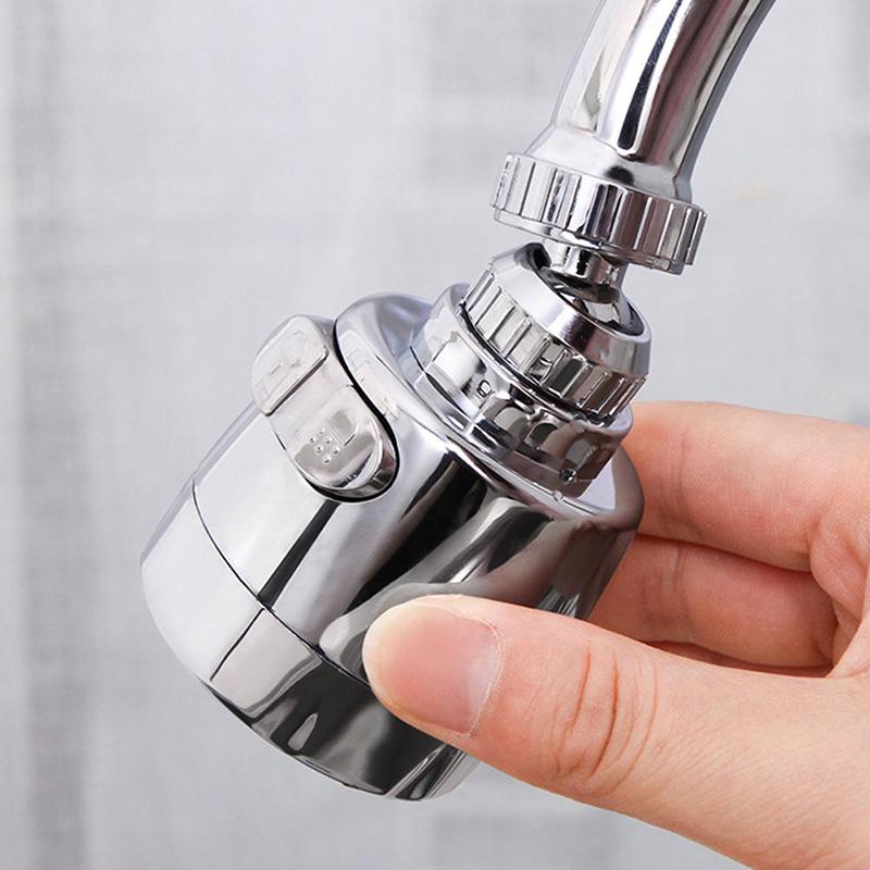 Kitchen Faucet Stainless Steel Splash-Proof Universal  Shower Water Rotatable