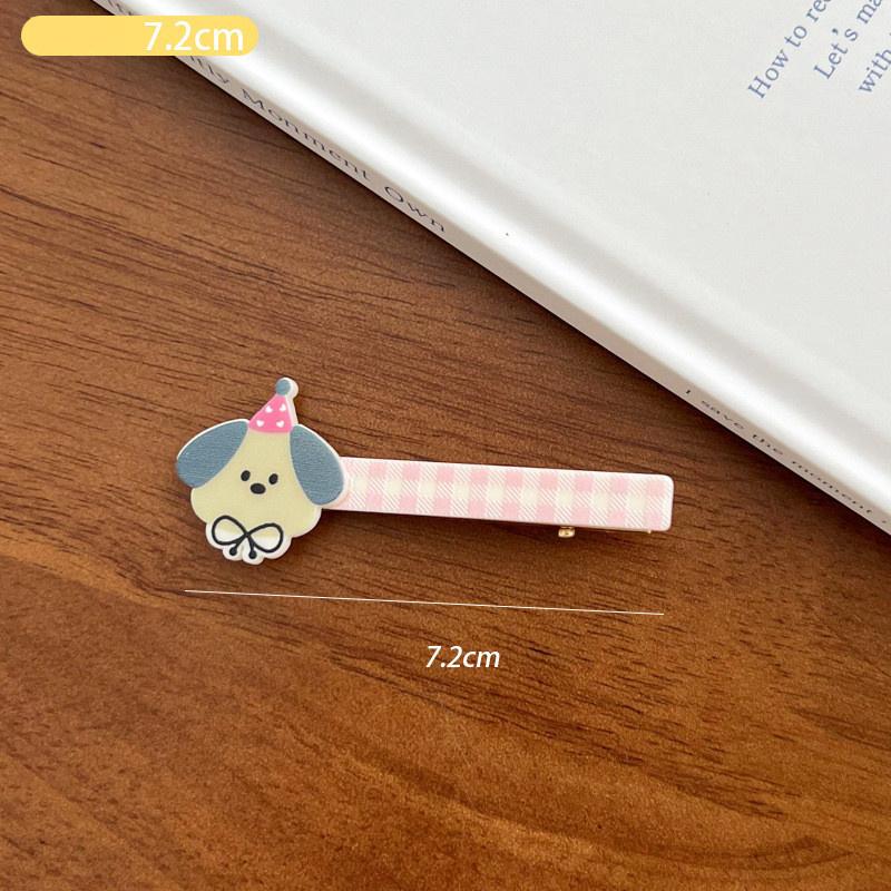 Cartoon Big Eyes Plush Ball Hairpins for Women Girls Funny Rainbow Color Ugly Doll Bangs Side Duck Bill Clips Barrettes Headwear