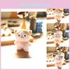Cute Fluffy Cat Plush Toy Key Holder Adorable Cat Keychain Bag Accessory
