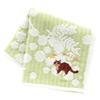 PAUL JOE ACCESSOIRES Towel Handkerchief with Nunet Embroidery Towel Hand Towel 25cm & (Green) Women's Approx. 000483-0007-01
