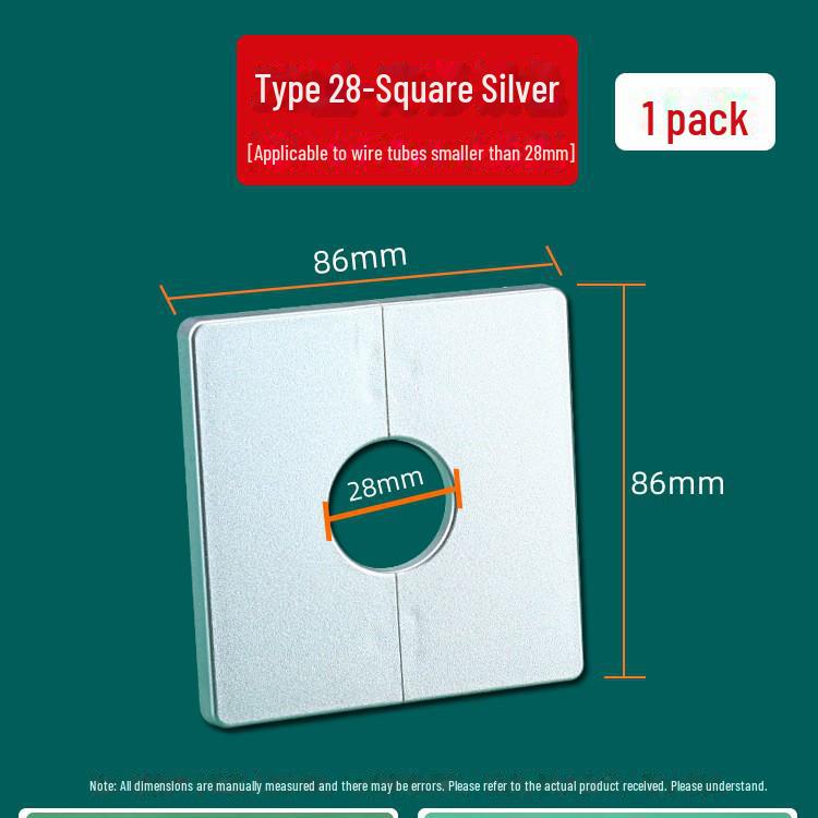 «Декоративная заглушка для отверстий в стене для труб кондиционера и крана»