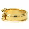 Used HERMES Scarf ring Saintur metal 6.7g gold Belt motif