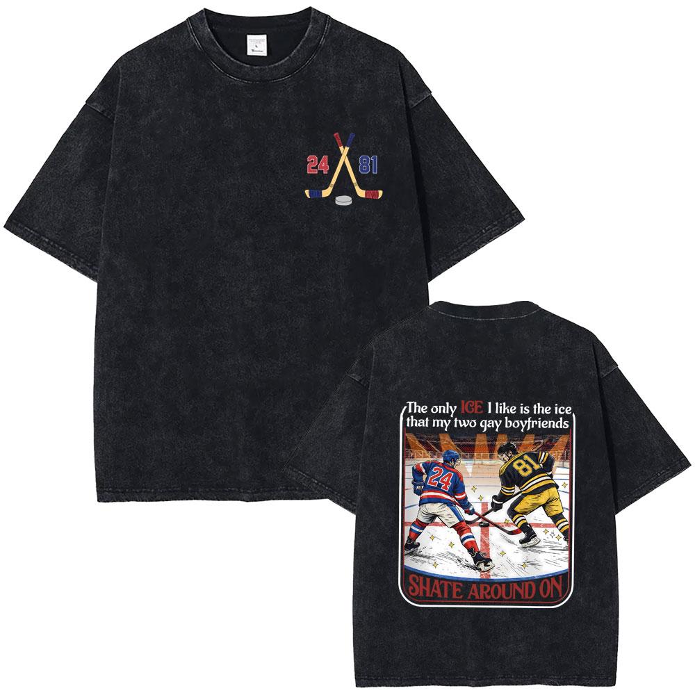 Heated Rivalry Heated All The Time Vintage Washed Tshirt Men Women Fashion Oversized Short Sleeve Tees Male Cotton T Shirt