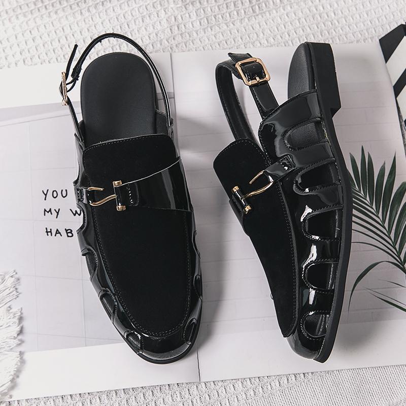 Fashion Brand Men's Fisherman Sandals Beach Shoes New Comfortable and Breathable Summer Hollow Buckle Formal Sandals Beach Shoes